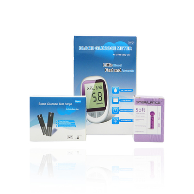 0.6μL Màn hình đường huyết tại nhà không đau cho bệnh nhân tiểu đường Bút dùng một lần với kim 28G