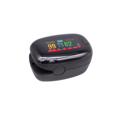 Máy đo oxy trong máu ngón tay ISO Máy đo oxy xung y tế tại nhà Bốn màu OLED 0,96 &quot;
